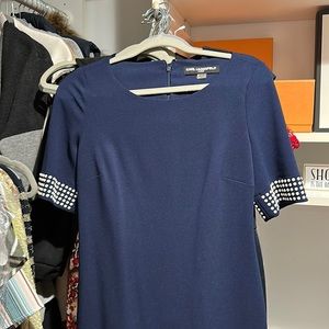 Karl Largerfeld Size 2 Blue Dress